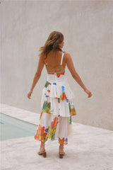 Floral Dreams Maxikleid Mehrfarbig