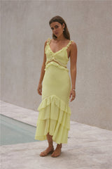 Maxikleid „Dance Away“ Gelb