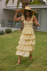 Dalia Maxikleid Gelb
