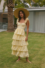 Dalia Maxikleid Gelb