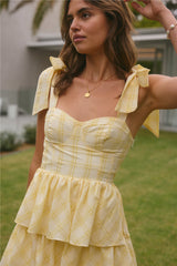 Dalia Maxikleid Gelb