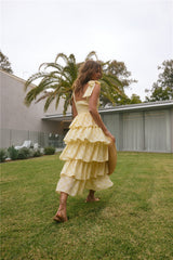 Dalia Maxikleid Gelb