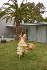 Dalia Maxikleid Gelb