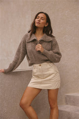 Noelle Strickpullover Braun