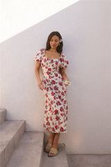 Rosalie Midikleid Rosa
