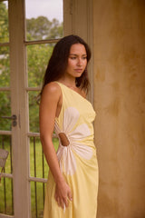Pina Colada One-Shoulder Maxikleid