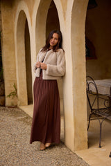 Nalla Maxikleid Braun