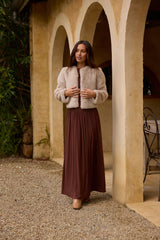Nalla Maxikleid Braun