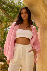 Sherbert Strickjacke Rosa