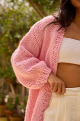 Sherbert Strickjacke Rosa