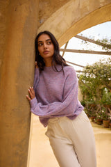Mikale Strickpullover Lila