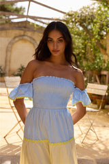 Lillis and Lemons Maxikleid Blau