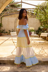 Lillis and Lemons Maxikleid Blau