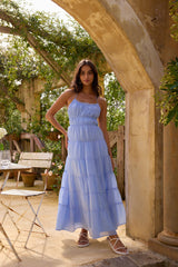 Ein Cloud Maxikleid Blau