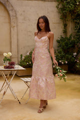 Aurora Aline Maxikleid Rosa