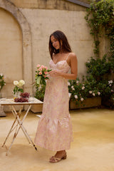 Aurora Aline Maxikleid Rosa
