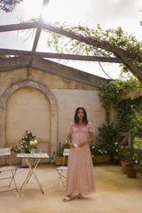 Luminous Dreams Florales Maxikleid Rosa