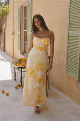 Golden Hour Maxikleid Gelb