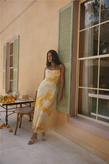 Golden Hour Maxikleid Gelb