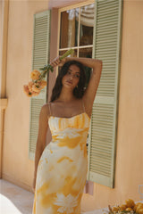Golden Hour Maxikleid Gelb