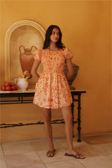 Sunset Scenes Minikleid Orange