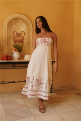 Soft Horizon Maxikleid Beige