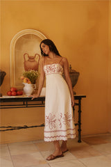 Soft Horizon Maxikleid Beige