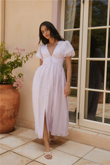 Maxikleid „Busy Bee“ in Lila