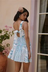 Opal Skies Minikleid Blau