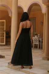 Maxikleid „Whispering Willow“ Schwarz