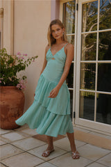 Gartenfee Midikleid Grün