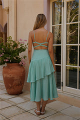 Gartenfee Midikleid Grün