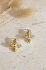 18K vergoldete Ohrringe „Shine Bright“ Gold