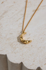 18 Karat vergoldete La Luna Halskette Gold