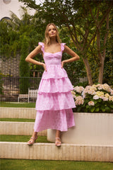 Fonder Moments Maxikleid Rosa