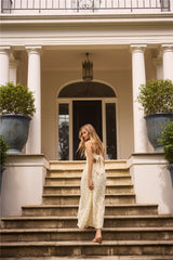 Painted Skies Maxikleid Gelb