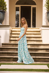 Dainty Events Trägerloses Maxikleid Blau