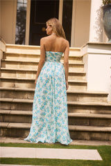 Dainty Events Trägerloses Maxikleid Blau