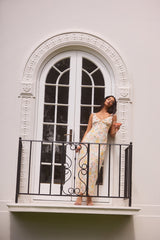 Liebes Delilah Maxikleid Gelb