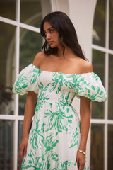 Guten Morgen Miss Maxi Kleid Grün