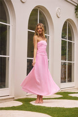 Pure Clarity Maxikleid Pink