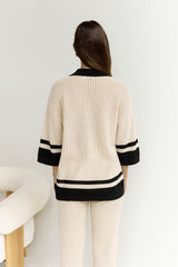Bianki Shirt Sand Schwarz