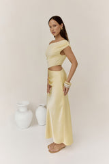 Carmellia Maxikleid Gelb