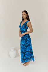 Gerade gelandet Looks Maxikleid Blau