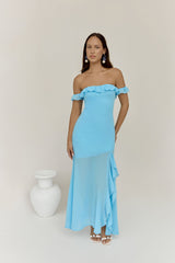 Maxikleid "Wellenreiter" Blau