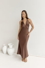 Maxikleid „To The Dreamers“ Braun