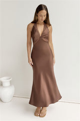 Maxikleid „To The Dreamers“ Braun