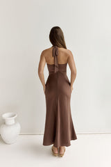 Maxikleid „To The Dreamers“ Braun