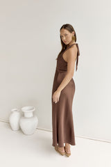 Maxikleid „To The Dreamers“ Braun