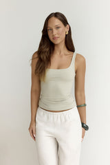 BASE Everyday Staple Tanktop Salbeigrün